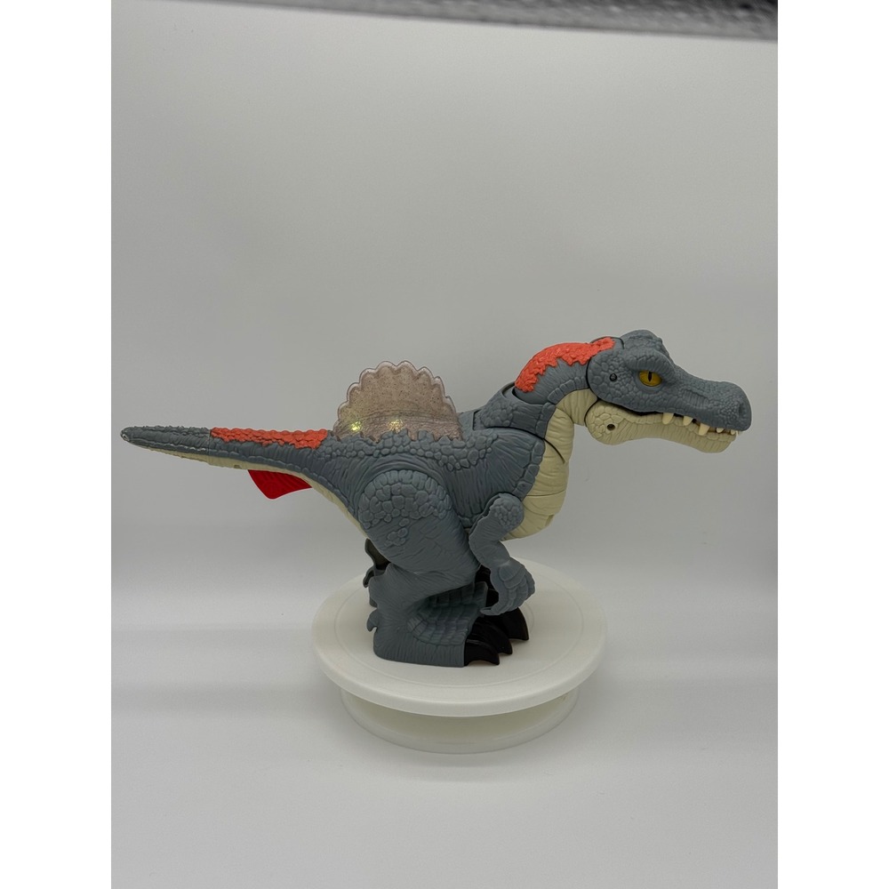 Imaginext Jurassic World Ultra Snap Spinosaurus Dinosaur Toy T Rex Lights Sounds
